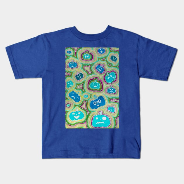 Zen O' Lanterns (Inverted) Kids T-Shirt by sarahkathart90